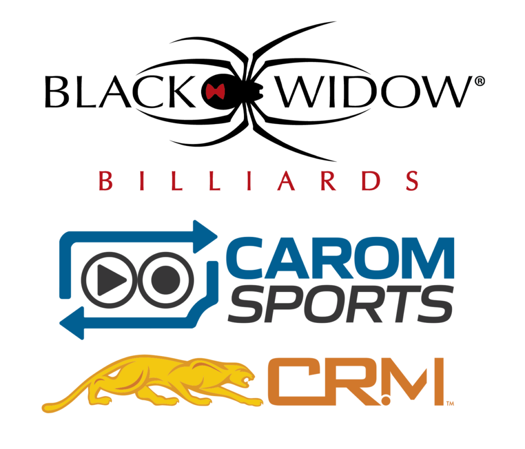 Black Widow Billiards and Carom Sports Logo