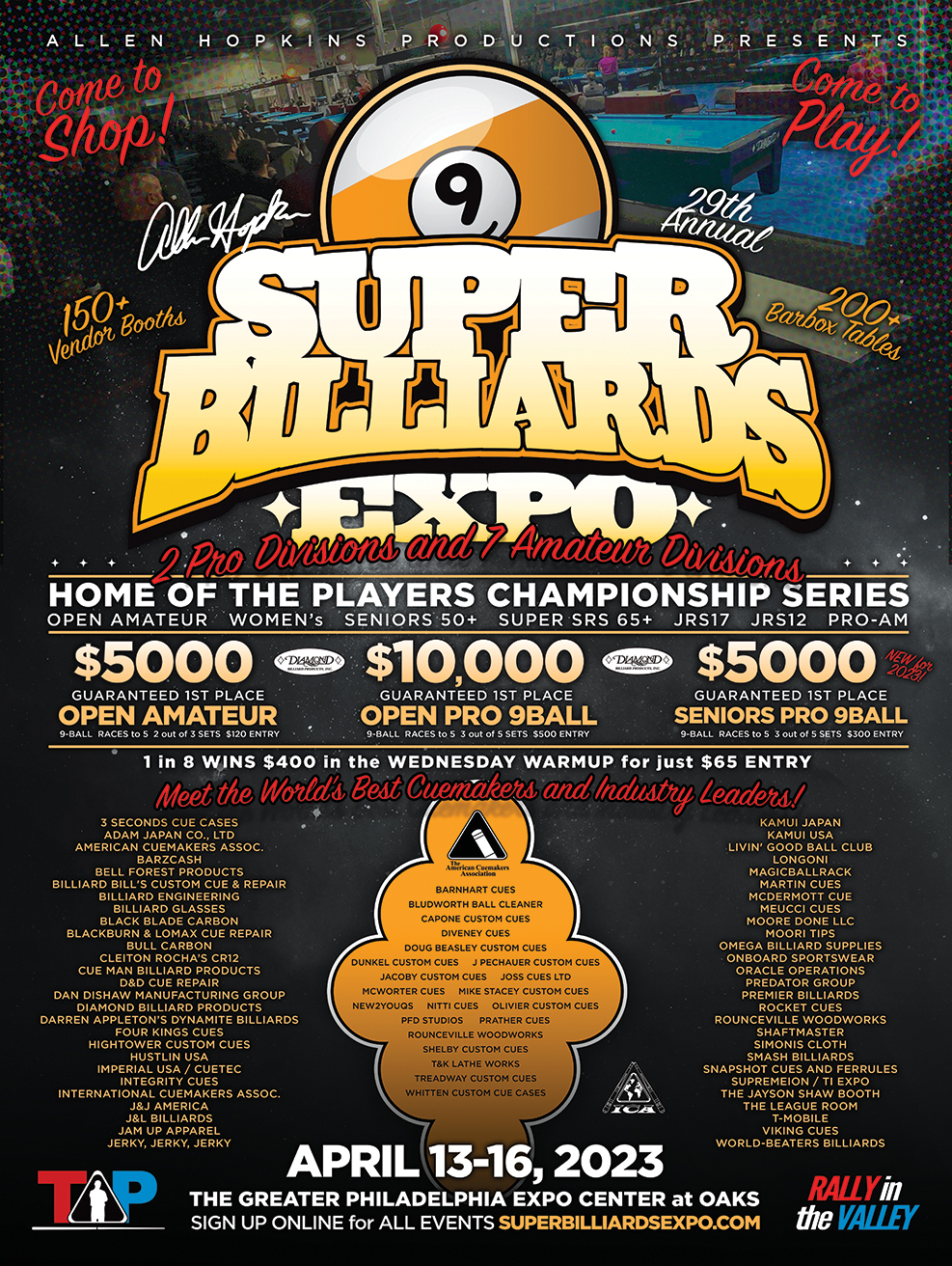 Poster SignUp • Super Billiards Expo